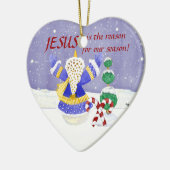Jezus is de reden voor ons Ornament (Links)