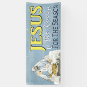 Jezus is de reden waarom de kerstkerk spandoek (Verticaal)