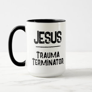 Jezus is de Trauma Terminator Christelijke Hoop Mok