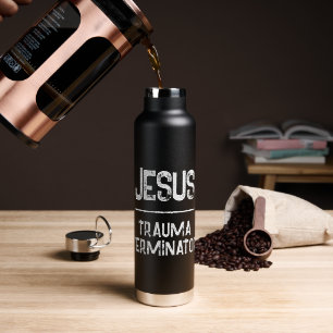Jezus is de Traumabeëindiger Christelijke hoop Waterfles