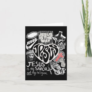 Jezus Is De Weg Christelijke Bijbelvers God Geloof Kaart