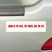Jezus is de weg, de waarheid en het leven bumpersticker (Op auto)