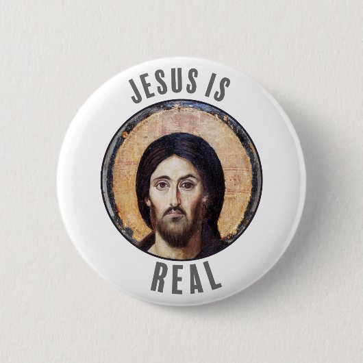Jezus is echt ronde button 5,7 cm (Voorkant)