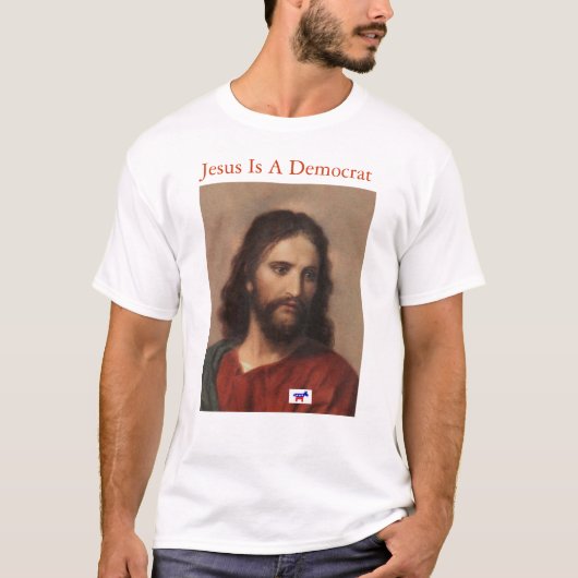 Jezus is een democraat t-shirt (Voorkant)