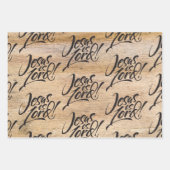 Jezus is een kerstboom Christelijk kerstbos Inpakpapier Vel (Voorkant 3)