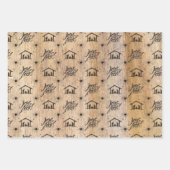 Jezus is een kerstboom Christelijk kerstbos Inpakpapier Vel (Voorkant 2)