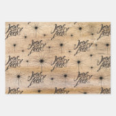 Jezus is een kerstboom Christelijk kerstbos Inpakpapier Vel (Voorkant)