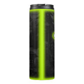 Jezus is een levensgloeiende boodschap thermosbeker (Achterkant)