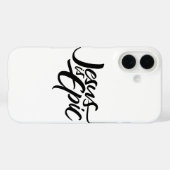 Jezus is EPIC - Religieuze kalligrafie Case-Mate iPhone Case (Achterkant (horizontaal))