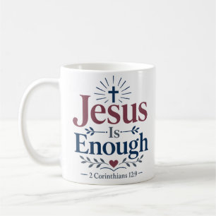 Jezus Is Genoeg Christelijk Geloofs Citaat Koffiemok