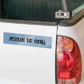 Jezus is God Bumpersticker (Op Truck)