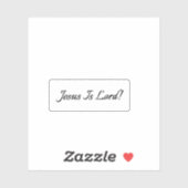Jezus is Heer! Doorzichtig Sticker (Vel)
