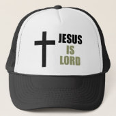 Jezus is Heer en Verlosser en het Licht Trucker Pet (Voorkant)