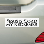 Jezus is Heer, mijn dominee Bumpersticker (Op auto)