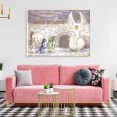 Jezus is het Alive uitgerekt canvas (Insitu (Woonkamer))