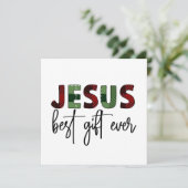 Jezus is het beste cadeau ooit Christelijk Kerstmi (Staand voorkant)