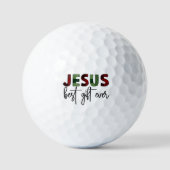 Jezus is het beste cadeau ooit Christelijk Kerstmi Golfballen (Voorkant)