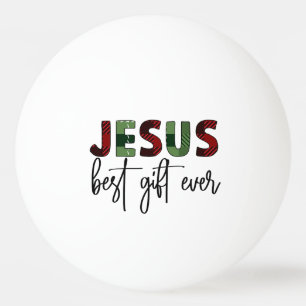 Jezus is het beste cadeau ooit Christelijk Kerstmi Pingpongballen