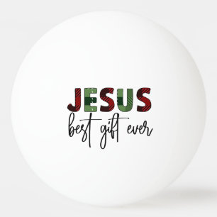 Jezus is het beste cadeau ooit Christelijk Kerstmi Pingpongballen