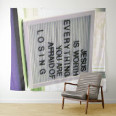 Jezus is het Christelijke gebaar Wandkleed (In Situ (horizontaal))