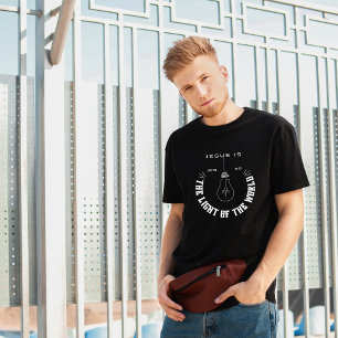 Jezus is het Licht van de wereld Christelijke T-Sh T-shirt