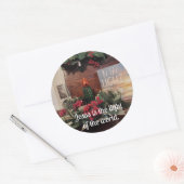 Jezus is het licht van de wereld. ronde sticker (Envelop)