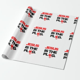 Jezus is het Plug Wrapping Gift Paper Cadeaupapier