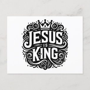 Jezus is koning briefkaart