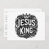 Jezus is koning briefkaart (Voorkant / Achterkant)