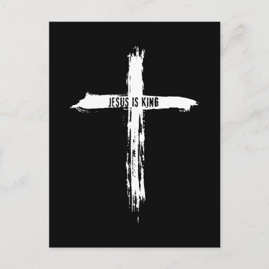 Jezus is koning briefkaart (Voorkant)