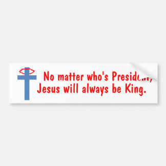 Jezus is koning bumpersticker
