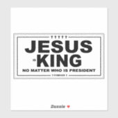 Jezus is koning campagnestijl Vinyl Decal Sticker (Vel)