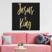 Jezus is koning canvas afdruk (Insitu (Woonkamer))