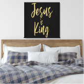 Jezus is koning canvas afdruk (Insitu (Slaapkamer))