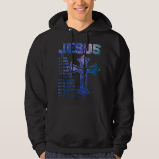 Jezus is koning Christelijke Groovy Hippie Trendy  Hoodie