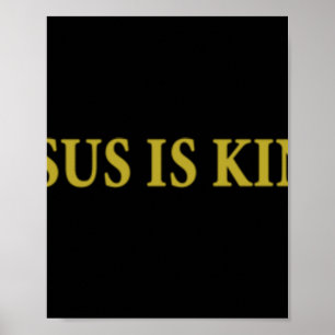 Jezus is koning Christelijke Pullover HoodieJesus  Poster