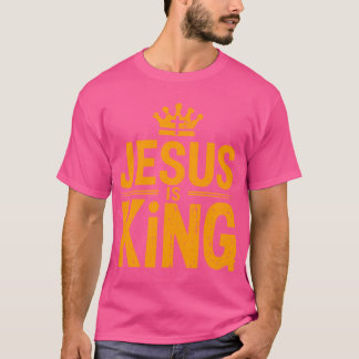 Jezus is Koning, geloof Christelijk T-shirt