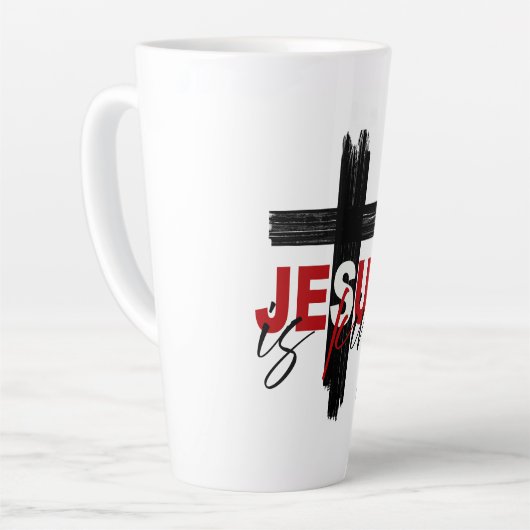 Jezus is koning latte mok (Linkerhoek)