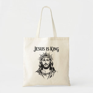 Jezus is koning tote bag