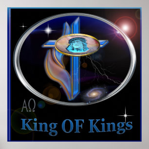 Jezus is koning van het poster van Kings