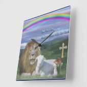 Jezus is koning van Kings Vierkante Klok (Hoek)