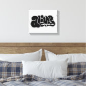 Jezus is levende graffiti canvas afdruk (Insitu (Slaapkamer))