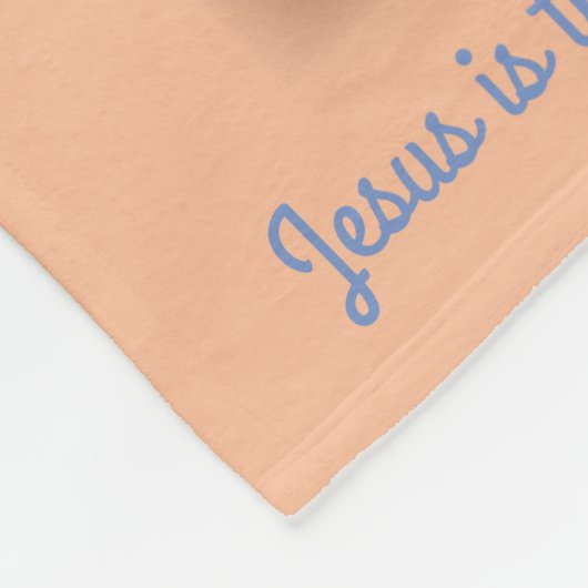 Jezus is licht fleece deken (Hoek)