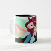 Jezus is licht tweekleurige koffiemok (Voorkant links)