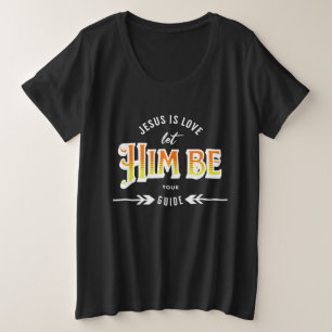Jezus Is Liefde Grote Maat T-shirt