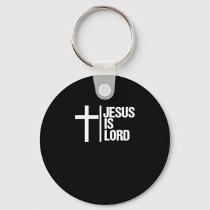 Jezus is Lord Cross Faith Christelijke God heilig Sleutelhanger
