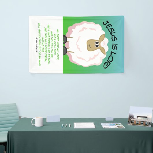 Jezus is Lord - Fluffy Sheep Spandoek (Beurs)
