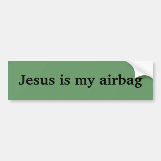 Jezus is mijn airbag bumpersticker
