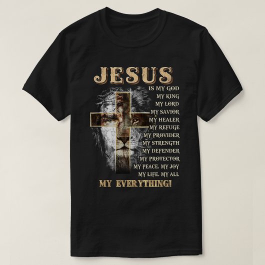 Jezus is mijn allerbeste Heer Savior C T-shirt (Design voorkant)
