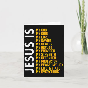 Jezus Is Mijn Alles Christelijke God Jezus Religie Kaart